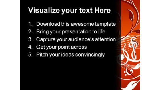 Music Abstract PowerPoint Background And Template 1210