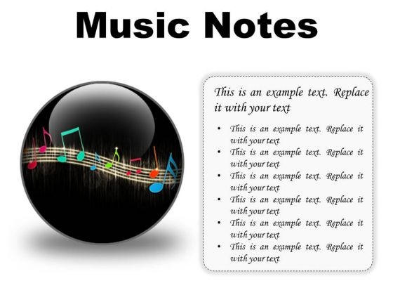 Music Notes Abstract PowerPoint Presentation Slides C