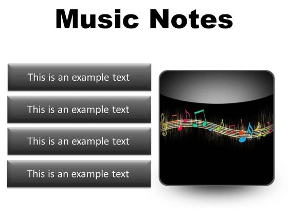 Music Notes Abstract PowerPoint Presentation Slides S