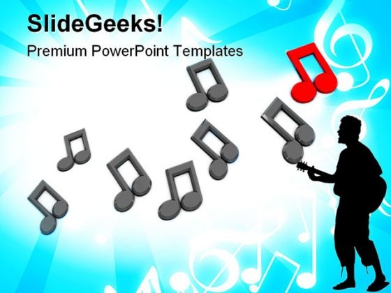 Music Notes Background Entertainment PowerPoint Templates And PowerPoint Backgrounds 0711
