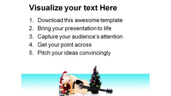 Musical Christmas Festival PowerPoint Themes And PowerPoint Slides 0311