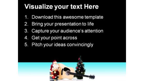 Musical Christmas Festival PowerPoint Themes And PowerPoint Slides 0311