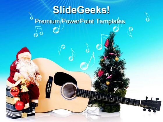 Musical Christmas Festival PowerPoint Themes And PowerPoint Slides 0311