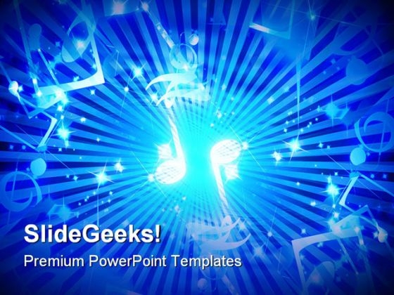Musical Notes Abstract PowerPoint Templates And PowerPoint Backgrounds 0811
