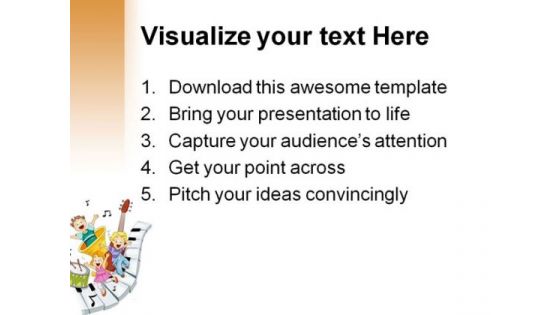 Musical Notes Entertainment PowerPoint Themes And PowerPoint Slides 0411