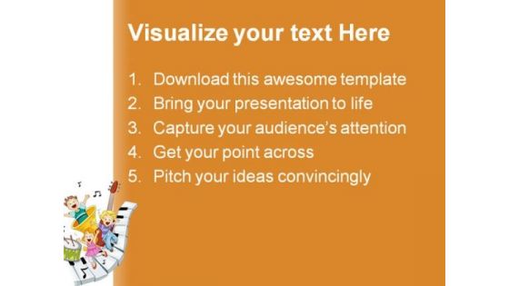 Musical Notes Entertainment PowerPoint Themes And PowerPoint Slides 0411