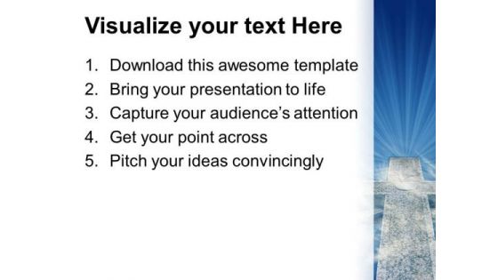 Mystic Cross Religion PowerPoint Templates And PowerPoint Themes 0712