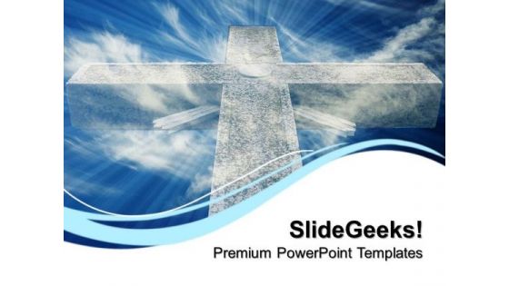 Mystic Cross Religion PowerPoint Templates And PowerPoint Themes 0712