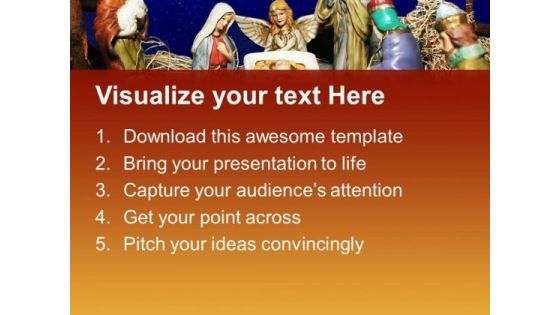 Nativity Scene Christian PowerPoint Templates And PowerPoint Themes 0812