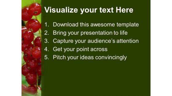 Natural Fruits Garden Food PowerPoint Templates Ppt Backgrounds For Slides 0213