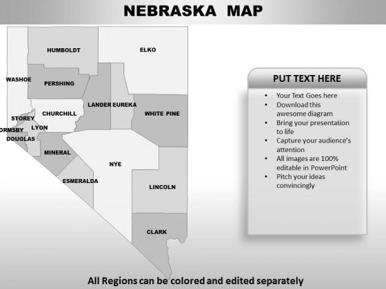 Nebraska PowerPoint Maps