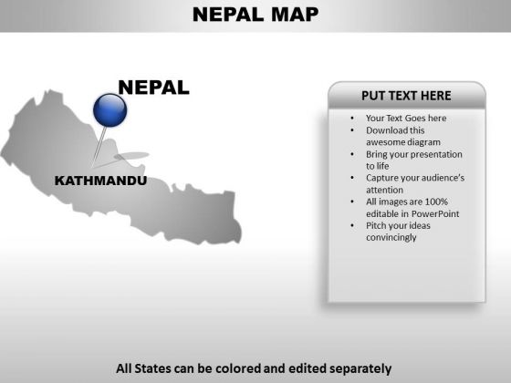 Nepal Country PowerPoint Maps