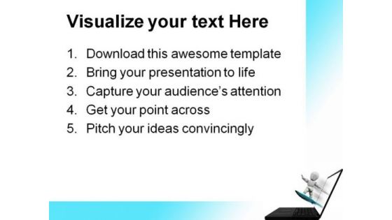 Net Surfing Internet PowerPoint Themes And PowerPoint Slides 0811