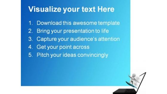 Net Surfing Internet PowerPoint Themes And PowerPoint Slides 0811
