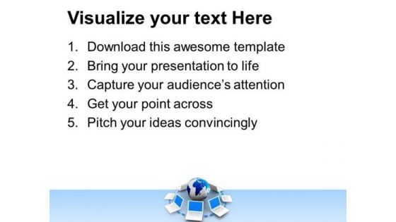 Network Concept Communication PowerPoint Templates And PowerPoint Themes 0812