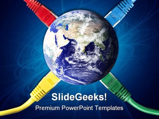 Network Connect Cables Internet PowerPoint Templates And PowerPoint Backgrounds 0211