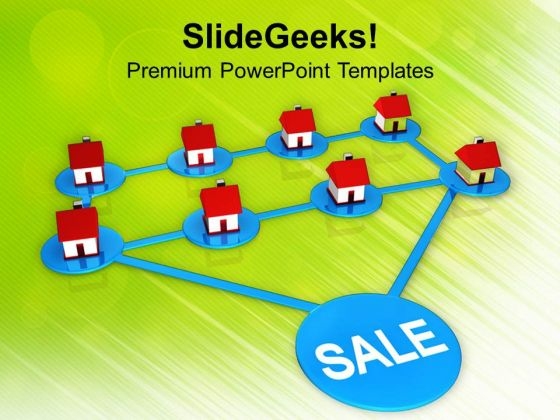 Network Of Real Estate Sale PowerPoint Templates Ppt Backgrounds For Slides 0113