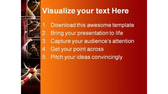 Neuron Science PowerPoint Backgrounds And Templates 1210