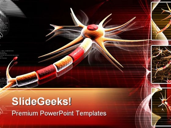 Neuron Science PowerPoint Backgrounds And Templates 1210