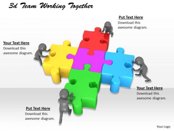 New Business Strategy 3d Team Working Together Basic Concepts