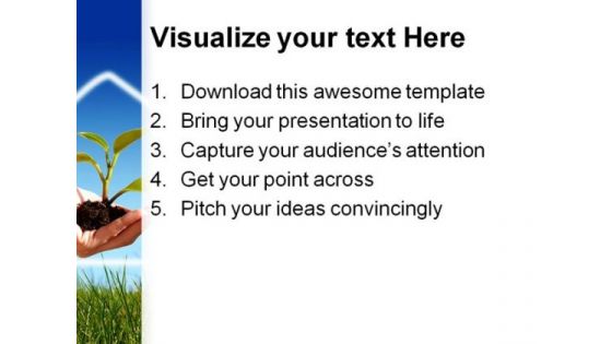 New Life Business Concept Nature PowerPoint Themes And PowerPoint Slides 0711