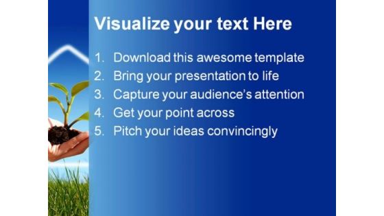 New Life Business Concept Nature PowerPoint Themes And PowerPoint Slides 0711