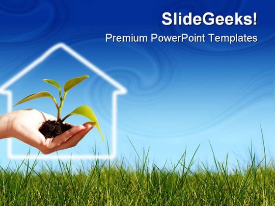 New Life Business Concept Nature PowerPoint Themes And PowerPoint Slides 0711