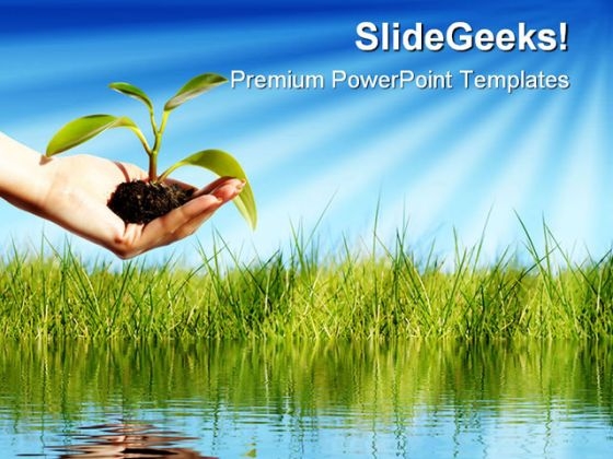 New Life Nature PowerPoint Background And Template 1210