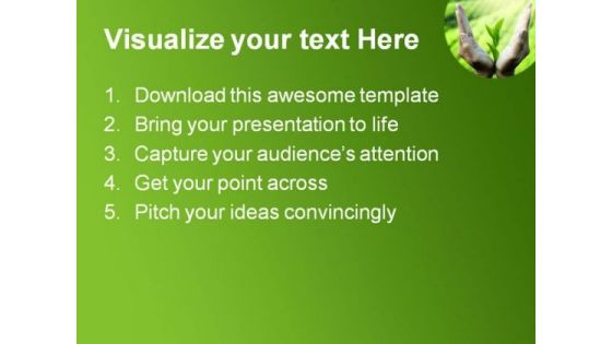 New Life Nature PowerPoint Template 0910