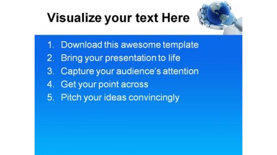 New Technologies Globe PowerPoint Templates And PowerPoint Backgrounds 0311