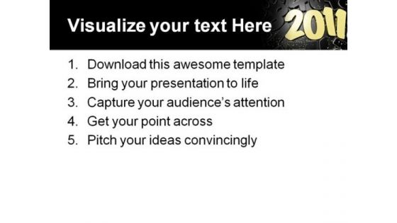 New Year 2011 Festival PowerPoint Backgrounds And Templates 0111
