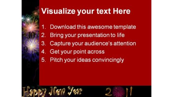 New Year 2011 Festival PowerPoint Templates And PowerPoint Backgrounds 0711