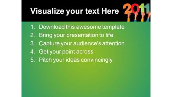 New Year 2011 Festival PowerPoint Themes And PowerPoint Slides 0511