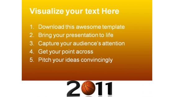 New Year 2011 Sports PowerPoint Backgrounds And Templates 1210