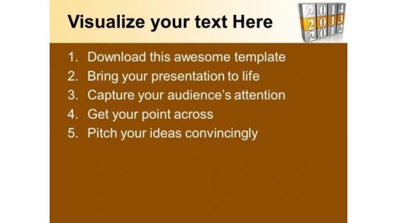 New Year 2013 2014 New Target PowerPoint Templates Ppt Backgrounds For Slides 0113