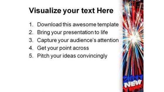 New Year Americana PowerPoint Template 1110