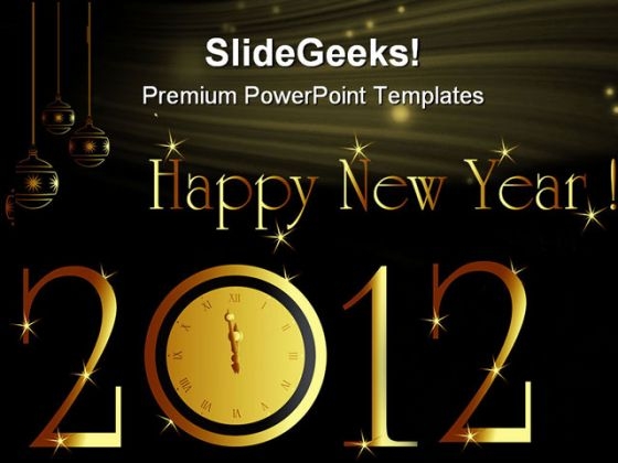 New Year Card Background PowerPoint Templates And PowerPoint Backgrounds 1011