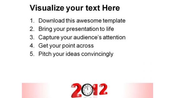 New Year Clock Abstract PowerPoint Templates And PowerPoint Backgrounds 1011
