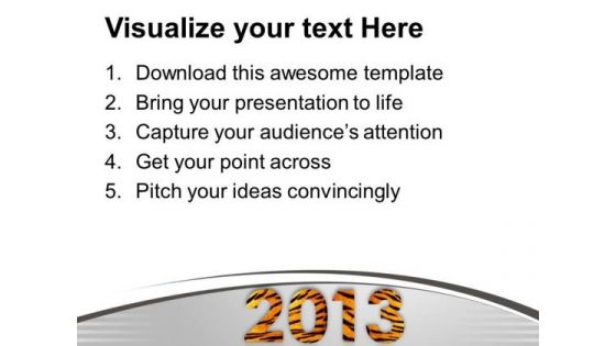 New Year Decorative Illustration PowerPoint Templates Ppt Backgrounds For Slides 0113