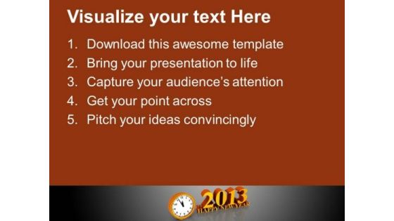 New Year Midnight Design Layout PowerPoint Templates Ppt Backgrounds For Slides 0113
