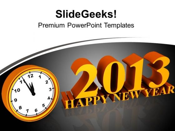 New Year Midnight Design Layout PowerPoint Templates Ppt Backgrounds For Slides 0113