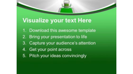 New Year On A Green Carpet Future PowerPoint Templates Ppt Backgrounds For Slides 0113