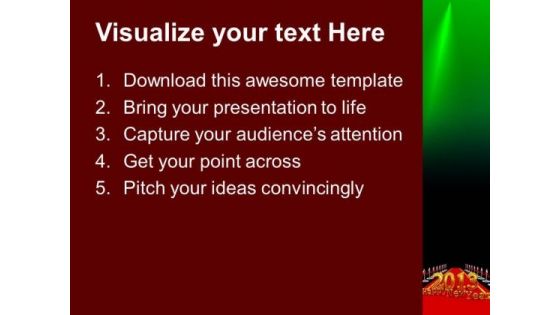 New Year On A Red Carpet PowerPoint Templates Ppt Backgrounds For Slides 1212