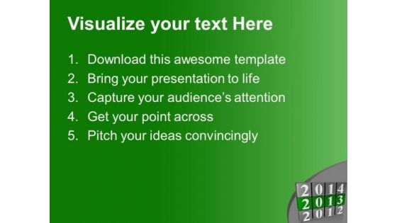 New Year Planning With 2013 PowerPoint Templates Ppt Backgrounds For Slides 0113