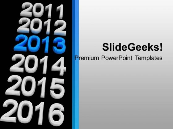 New Year Vacation 2013 Holidays Celebration PowerPoint Templates Ppt Backgrounds For Slides 0113