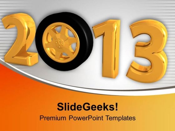 New Year Wishes For Family Theme PowerPoint Templates Ppt Backgrounds For Slides 0413