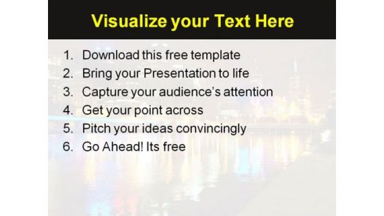 Nightlife City PowerPoint Template