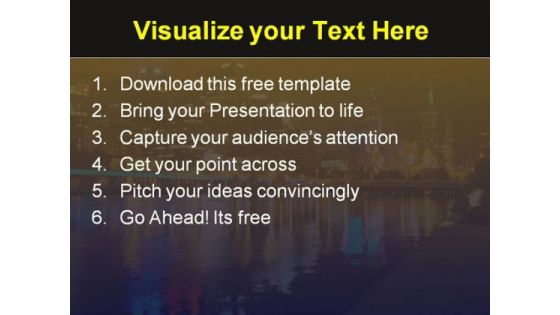 Nightlife City PowerPoint Template