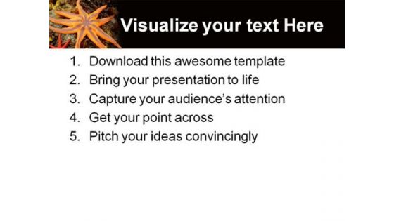 Northern Starfish Animals PowerPoint Themes And PowerPoint Slides 0511