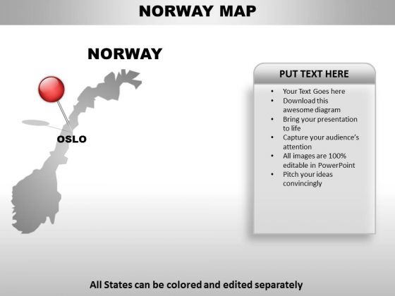 Norway Country PowerPoint Maps